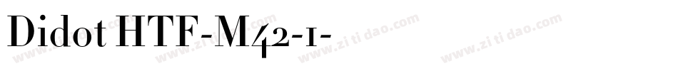 Didot HTF-M42-1字体转换